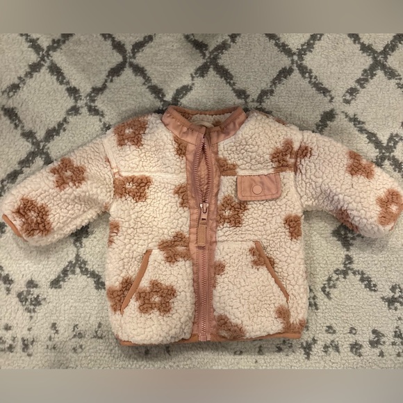 Marks & Spencer Other - Marks & Spencer Cream and Light Brown Sherpa Jacket for Kids